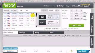 Learn Risk Free The Forex Trading Strategies with eToro using a Free Demo Account and Virtual Money