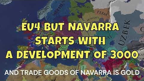 Navarra defeated Castile and Aragon | EU4 but Navarra starts with 3000 development - AI Only