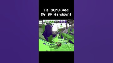 He Survived My SPLASHDOWN | Splatoon 2 Gameplay #shorts