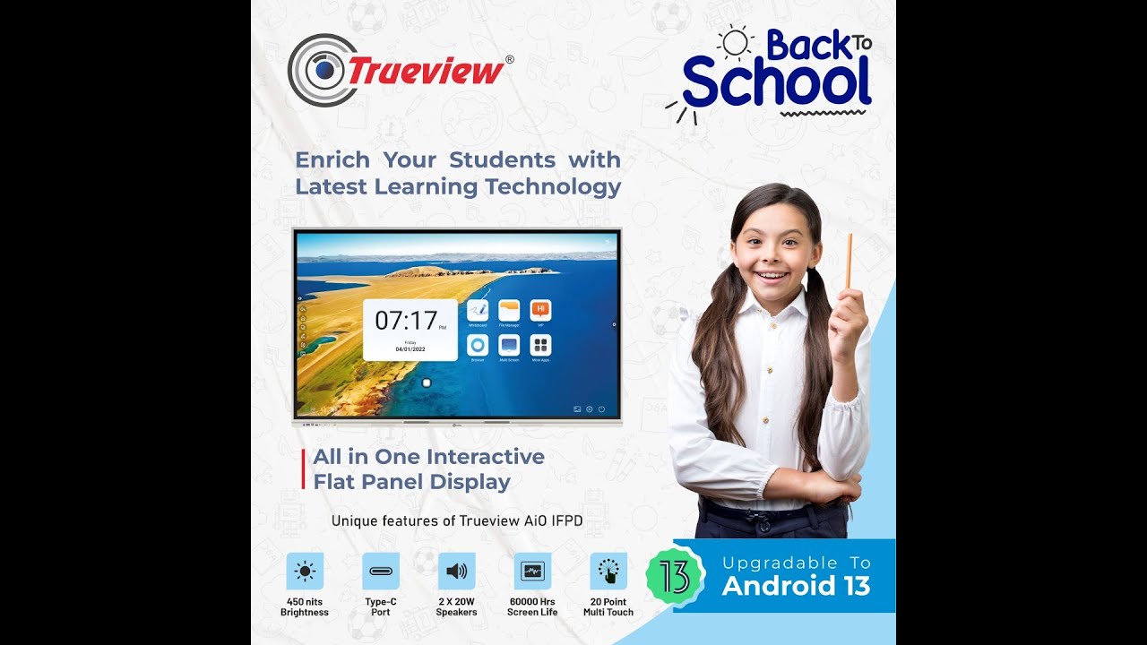 Trueview Interactive Flat Panel Display - YouTube