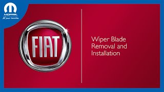 Wiper Blade Removal and Installation | How To | 2023 Fiat 500x