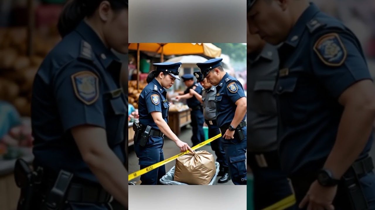 Brave Female Soldier Saves Lives in the Market! 