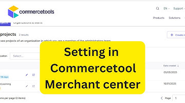 Commercetools Project Settings Explained | Merchant Center Walkthrough