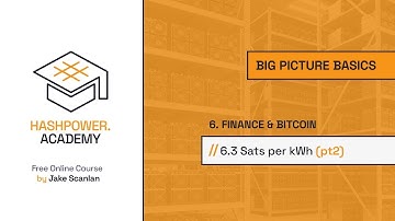 Bitcoin Course | Big Picture Basics 6.3 - Sats per kWh (pt2)