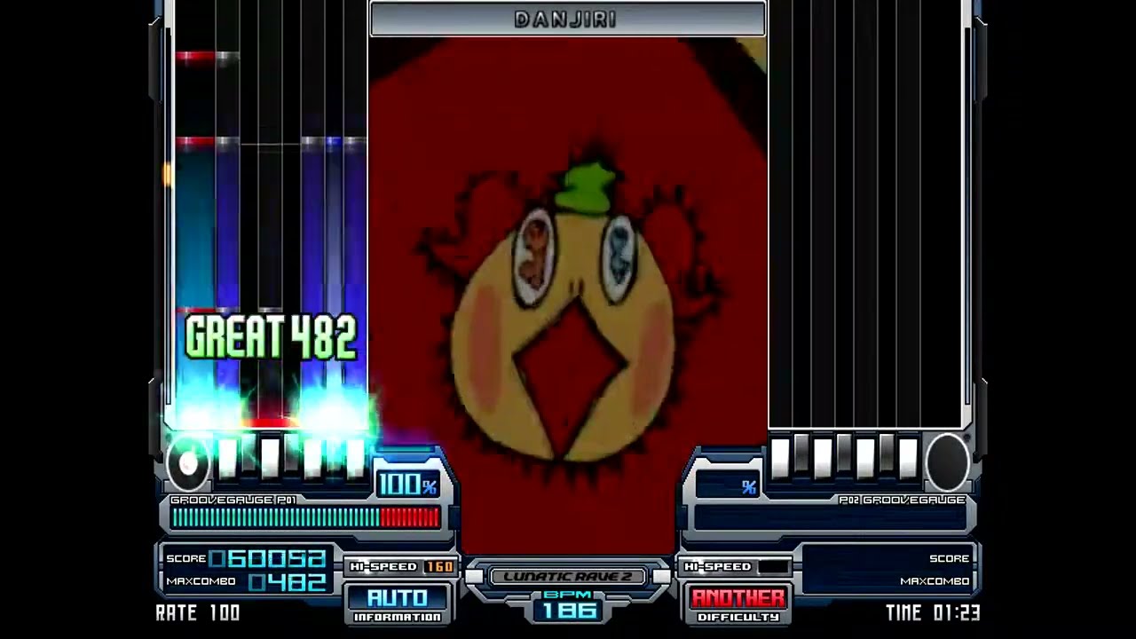 Kireji - Danjiri, 186BPM (Genre, Hardcore. BMS of Fighters 5v7 ~7 Keys~) 【BMS】