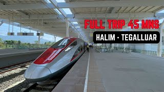 FULL TRIP 45 MINUTES! Bullet Train Jakarta - Bandung #WHOOSH