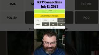 NYT Connections July 12th, 2023