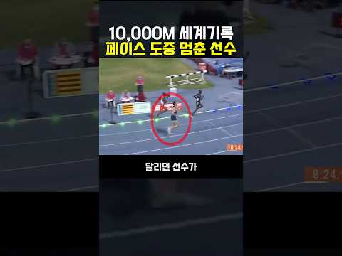 10,000m <strong>세계</strong> <strong>기록</strong> 페이스 도중에 멈춰버린 선수