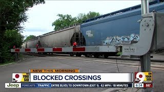 Why do trains block road crossings in town ?? Crawfordsville Indiana