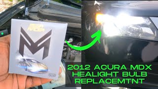 2012 Acura MDX  HID headlights bulb replacement
