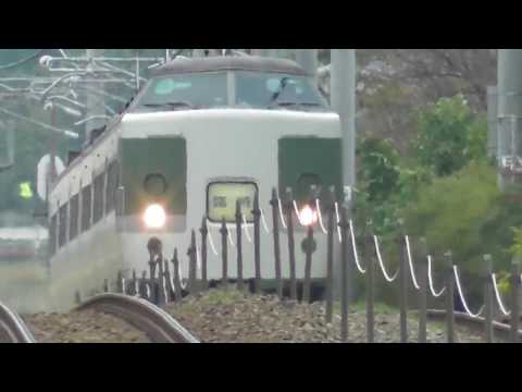 JR信越本線開業130周年記念リバイバル号　189系N102編成テクノさかき駅通過