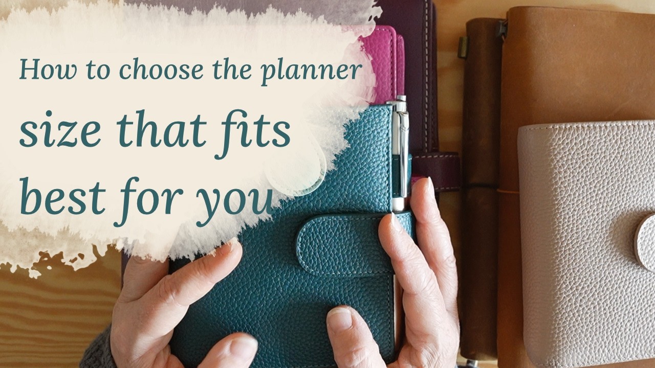 How to choose the planner size that fits best for you - YouTube