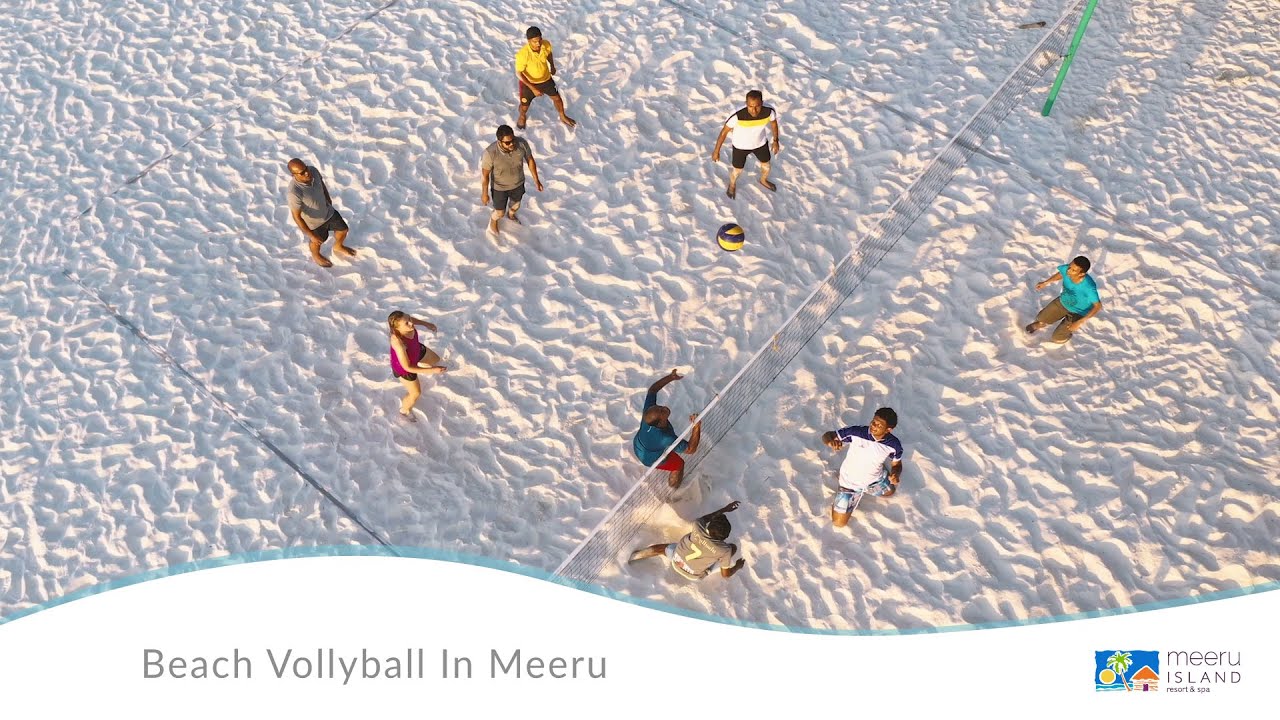 Beach Volleyball In Paradise By Meeru Island Resort & Spa, Maldives