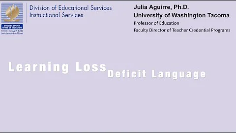 Learning loss and deficit language