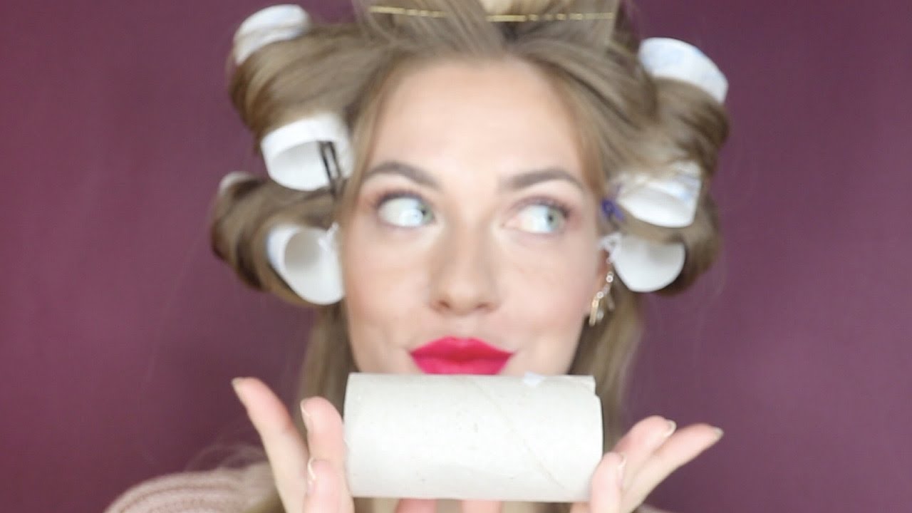 ШОК! УКЛАДКА С ПОМОЩЬЮ ВТУЛКИ ОТ ТУАЛЕТНОЙ БУМАГИ! 😱 - YouTube