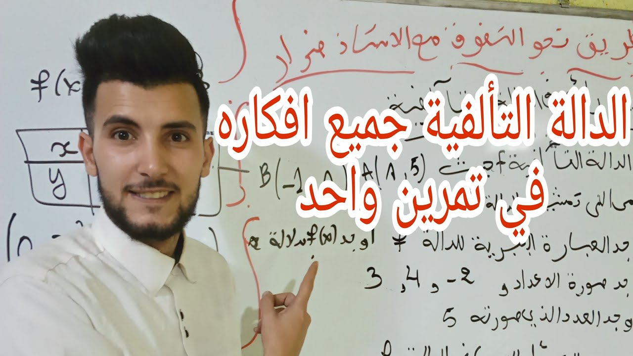 الدالة التألفية: تمرين رائع مرشح لفروض واختبارات سنة رابعة متوسط