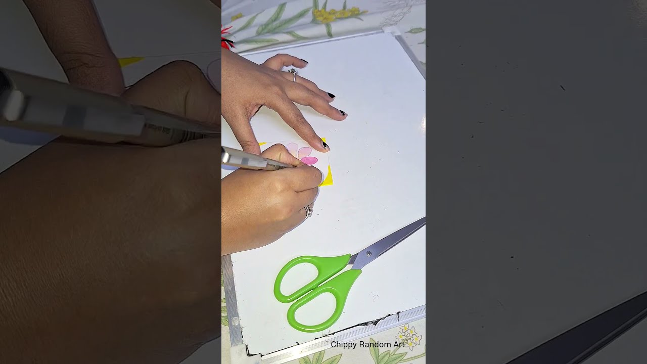 Easy And Elegant Birthday Card Art Drawing Painting Watercolorpainting Chippyrandomart Shorts
