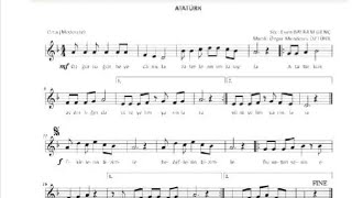 Atatürk Marşi 7.Sınıf Müzik Kitabı Sayfa 32 8 Sınıf Sayfa 22