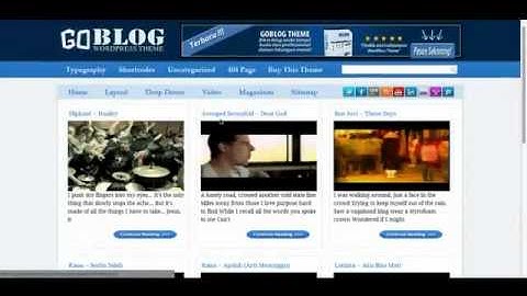 GoBlog Premium WordPress Theme Video In Action