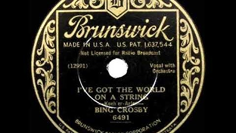 Thumbnail of 1933 HITS ARCHIVE: I’ve Got The World On A String - Bing Crosby