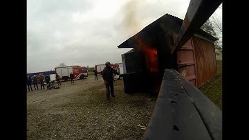 Backdraft in Revinge, slow motion