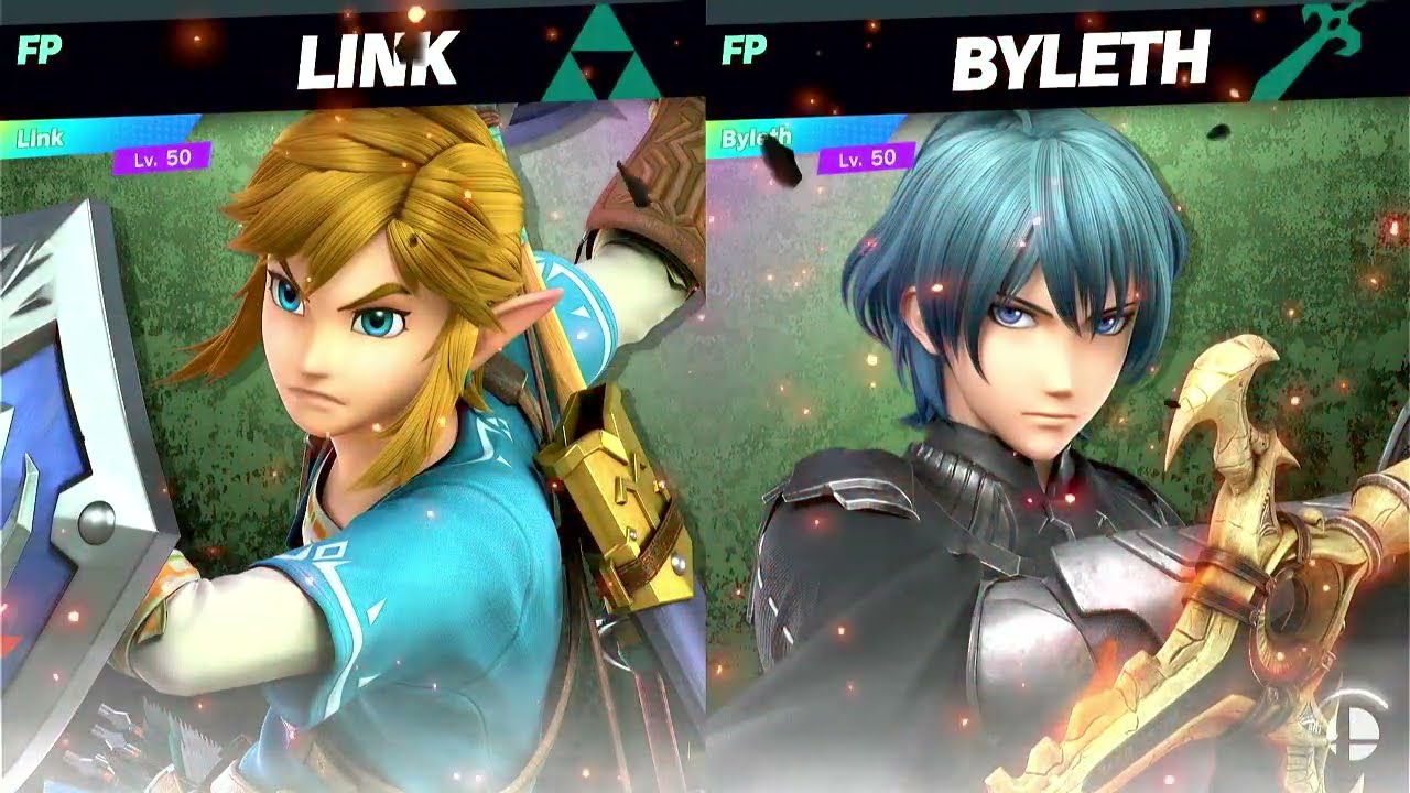 Super Smash Bros Ultimate Amiibo Fights Link vs the World EX vs Byleth