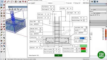 Toh Rebars v1.0.3  | Extension for SketchUp