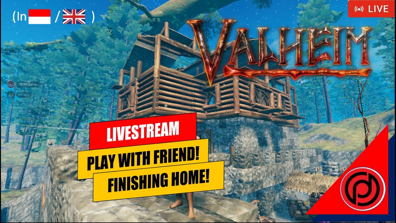 Finishing Construction! |🔴Let's Play Valheim no. 9 | DHYFU Live [In ENG/INDO]