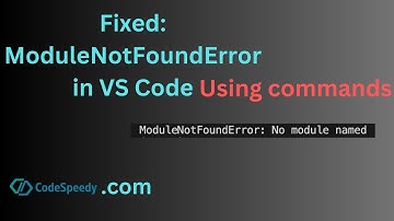 Fixed: ModuleNotFoundError: No module named in VS Code even package is already installed