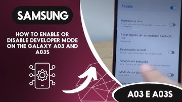 How to enable or disable Developer Mode on the Galaxy A03 and A03s