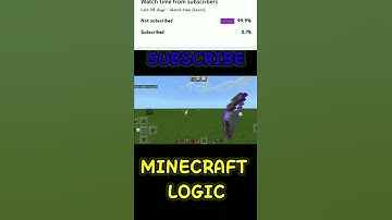 MINECRAFT LOGIC PART - 26 || #shorts #minecraft #logic #games