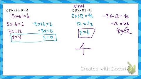 3.3 H Absolute Value Equations