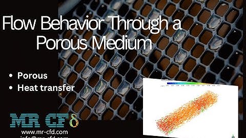 Flow Behavior Passing Through a Porous Medium CFD Simulation