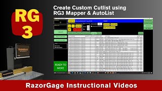 How to Create Custom Cutlists – RG3 Mapper & Autolist Optimizing Saw Software screenshot 2