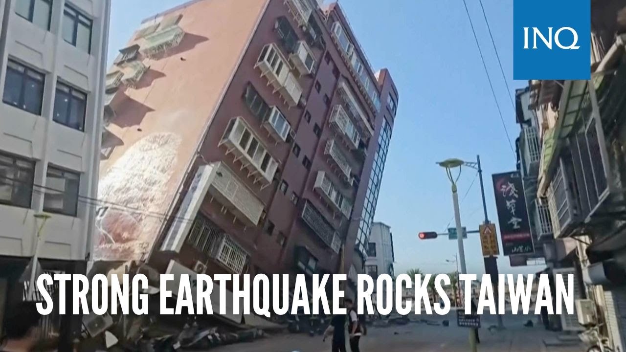 Strong earthquake rocks Taiwan