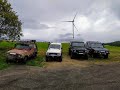 4x4 off road trip   mb g v8  lr discovery  suzuki samurai