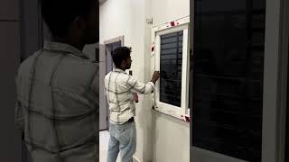 Install Upvc Sliding window with Popular lock system #shortvideo #upvc_windows #windowinstall