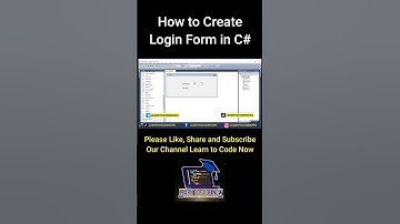How to Create a User Login Form in C# [2024] #shorts #csharp #login_form