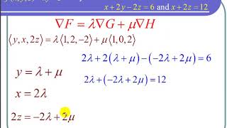 Using Lagrange Multipliers With Two Constraints