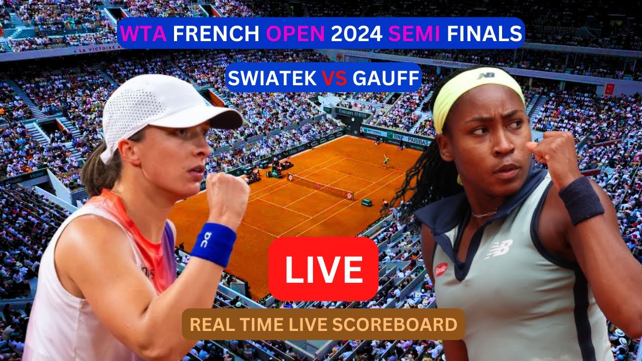 Iga Swiatek Vs Coco Gauff LIVE Score UPDATE Today Women Tennis 2024 WTA