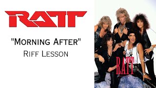 Ratt Morning After Riff Lesson