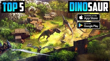 TOP 5 Dinosaur Games For Android 2022 | High Graphics Dino Games (Online/Offline)