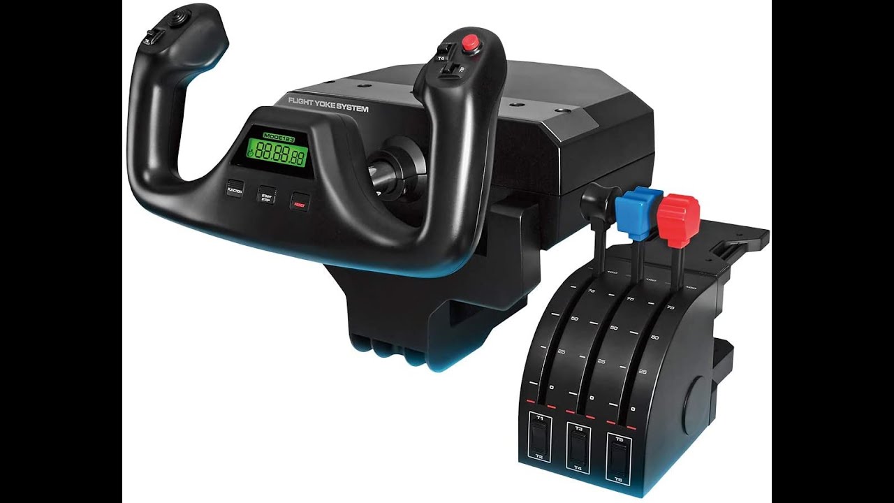 Logitech G PRO Flight Yoke System, Professional Simulation Yoke