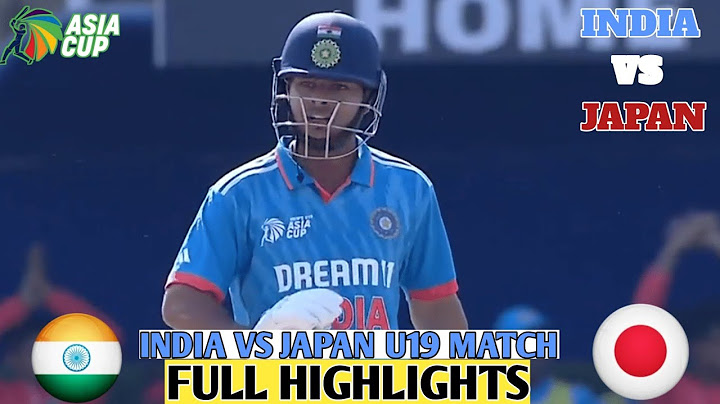 India vs Japan U19 Asia Cup 2024 Full Highlights Video | India U19 vs Japan U19 | 8th Match