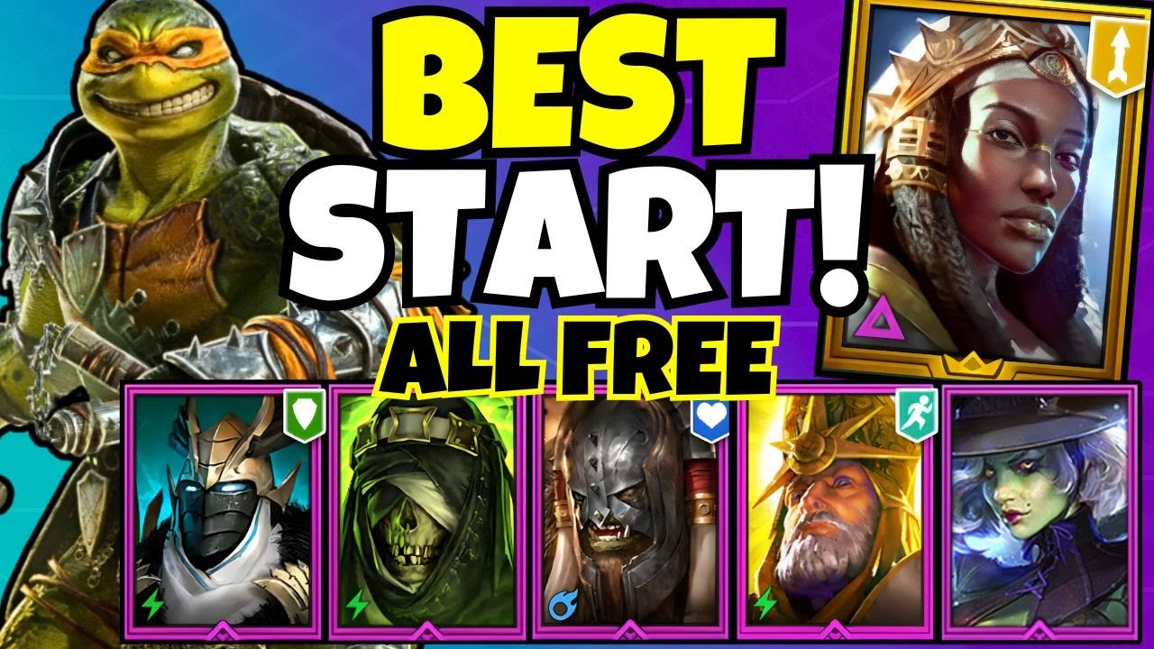 Raid Turtles New BEST FREE Start In RAID - NINJA TURTLES!!! [Raid: Shadow Legends ...