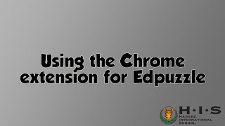 Edpuzzle-using the Chrome extension