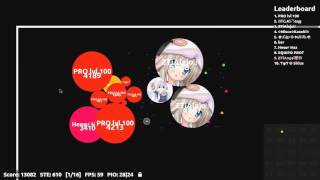 Agar.io Trick Split Cannon Split 2016 l 40.000 mass