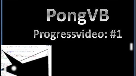 PongVB - Progress video #1