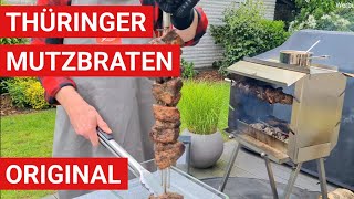 ♨️ GRILLBLITZ: Mutzbraten Thüringer Art Original Rezept Mutzbratengrill Drehspieß Rotisserie Grill