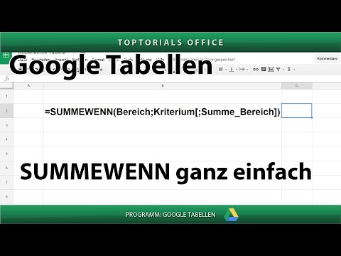 Simply sum if / Sum cells based on criteria (Google Sheets)